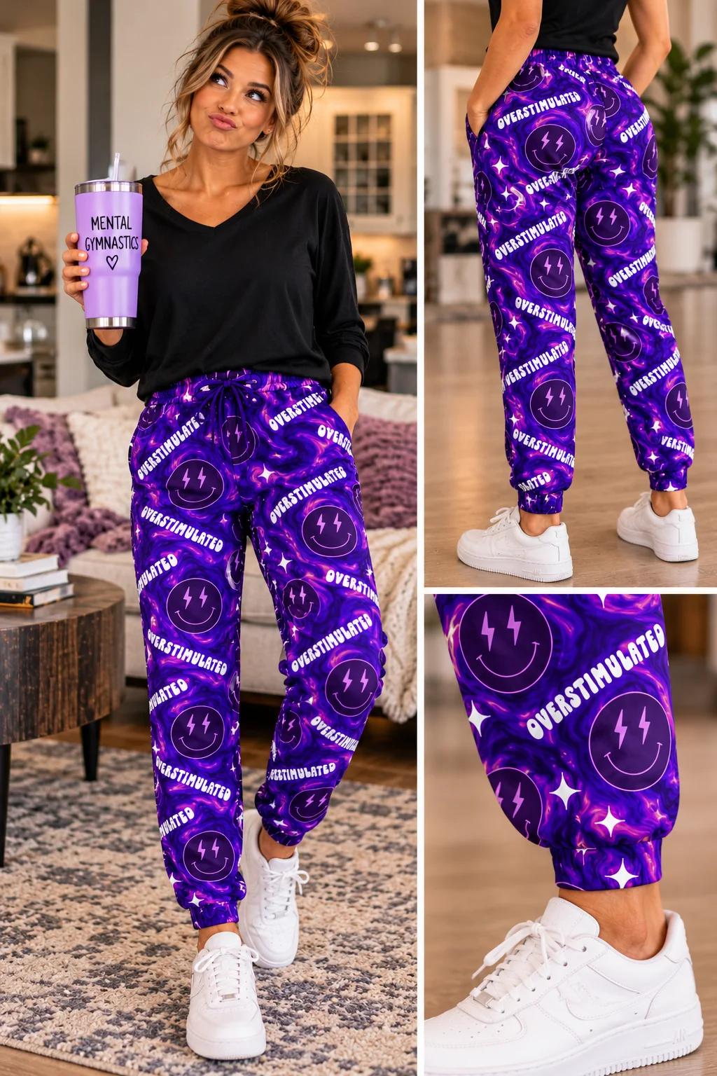 OVERSTIMULATED PURPLE PANTS